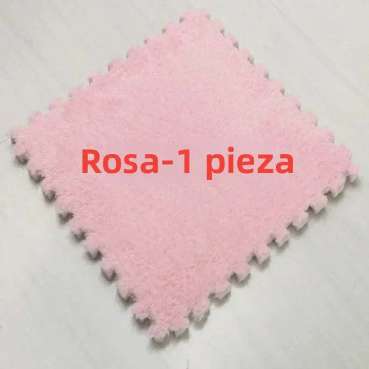 16PCS Alfombra De Piso Interconectada De Espuma De Peluche 30x30cm Alfombra De Moda Suave Para El Hogar Alfombras De Área Cuadradas - 1