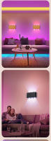Lámpara De Pared Recargable RGB 6W Sin Cable Instalación Magnética Móvil 4000mAh Decoración Interior Hotel Dormitorio Pasillo Luz De Ambiente - details 6
