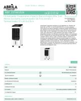 FABRILAMP Climatizador Evaporativo Imperio Blanco/negro 80w 3vel 4litros Oscilante,c/acumulador De Frio tres velocidades y tres modos de aire: normal, natural y sueño,remoto Y Temporizador 57x26,5x23cm,4RUEDAS. Calidad de confianza - details 0