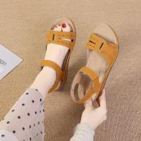 SP Sandalias de mujer de nuevo estil con Tacones de cuña, Suela Gruesa con Velcro, Talla big, sandalias de una Tira en stock, - details 39