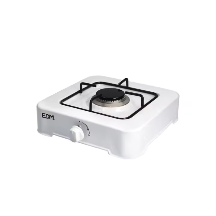 Cocina De Gas Butano Esmaltada Portátil 1 Fuego 2100W EDM - 1