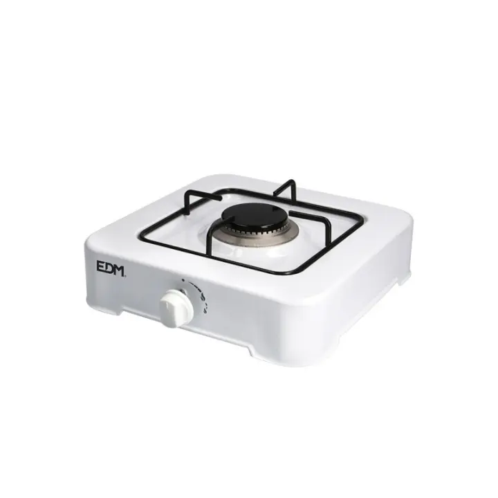 Cocina De Gas Butano Esmaltada Portátil 1 Fuego 2100W EDM - 1