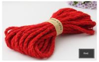 Cuerda De Lino Colorida Y Gruesa De 10m/6mm Para Artesanía DIY Y Decoración De Bolsos Con Cordón Para Sujeción Accesorios Incluidos - details 4