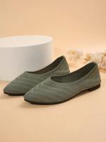 Zapatos Planos De Mujer Con Punta Puntiaguda Y Color Sólido Zapatos Slip-on Transpirables Y Casuales Ballet Flat Zapatos Para Mujer Loafer - details 41