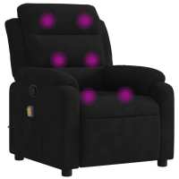 vidaXL Sillón de masaje reclinable de terciopelo Gris claro, Gris oscuro, Verde oscuro Sillon Dormitorio Sillon Comodos Silla Relax Sillón Sofá - details 1