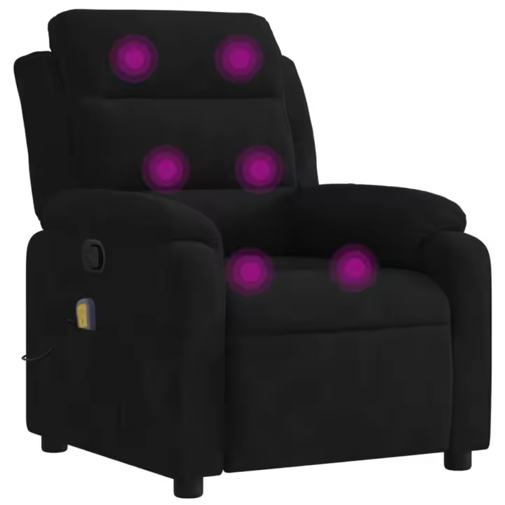 vidaXL Sillón de masaje reclinable de terciopelo Gris claro, Gris oscuro, Verde oscuro Sillon Dormitorio Sillon Comodos Silla Relax Sillón Sofá - 1