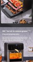 10L Large Capacity Electric Air Fryers Oil-free Automatic Household Multi-function Kitchen 360°Baking Convection Oven Fryer - details 3