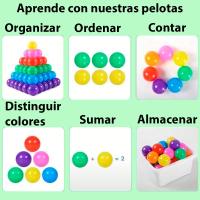 Bolas de Piscina Infantil en Packs de 50 y 100 Unidades - Multicolor y Vibrante - details 7