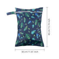 Bolsa De Baño Para Bebé 30x40cm Reutilizable Y Lavable Impermeable Para Viajes Y Natación Almacenamiento De Artículos Infantiles Con Cierre De Cremallera - details 0