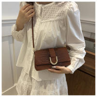 Bolso De Hombro Para Mujer En Cuero PU Textura De Cocodrilo Con Correa De Cordón Moda Bolso Cruzado Diseñador Regalo Versátil - details 2