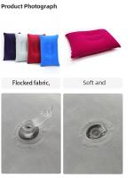 Almohada Inflable Portátil Para Viajes Y Camping Soporte De Cuello Y Espalda PVC Cómoda Para Planes Y Descanso Al Aire Libre - details 7