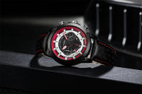 Reloj Deportivo De Moda Para Hombre SINOBI Cronógrafo De Acero Inoxidable Luz Solar Calendario Resistente Al Choque Y Agua Manos Luminosas - details 10