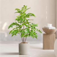 Planta Artificial De Bambú Y Hojas De Nandina Verde Falso Para Decoración De Jardín Interior Y Exterior Tamaño Grande 76-140cm - details 12