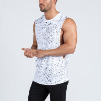 Camiseta Sin Mangas Para Hombre Estilo Fitness Y Gimnasio Camiseta De Torso Liso Para Culturismo Ropa Deportiva De Verano Material Algodón - details 12