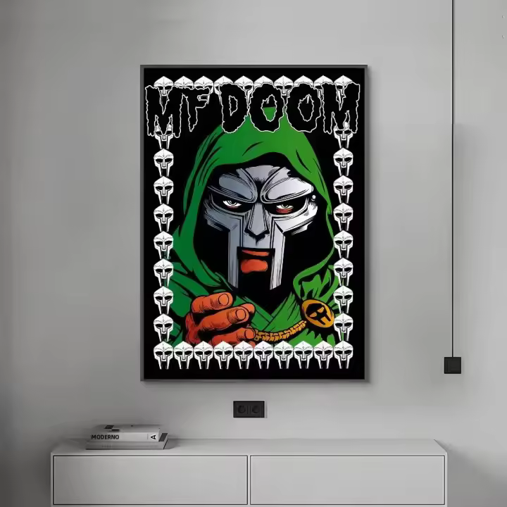 Póster M-MF D-DOOM-M HD Arte Pegatina Para Pared Resistente Al Agua Para Decoración De Sala De Estar Dormitorio Y Bar Moderno - 1
