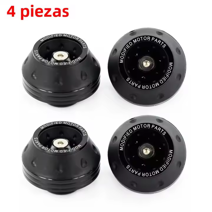 4PCS Copas De Protección Para Ruedas De Motocicleta Universal Coloridas Protector De Choque Para Motocross Accesorios De Moto Material De Aluminio - 1