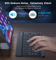 Teclado Bluetooth Inalámbrico Multilenguaje Azerty Para iPad Mac PC Tablet Celular Y Laptop Con Ratón Mini Soporte Multilenguaje Incluye Ruso Coreano Francés Y Español - details 2