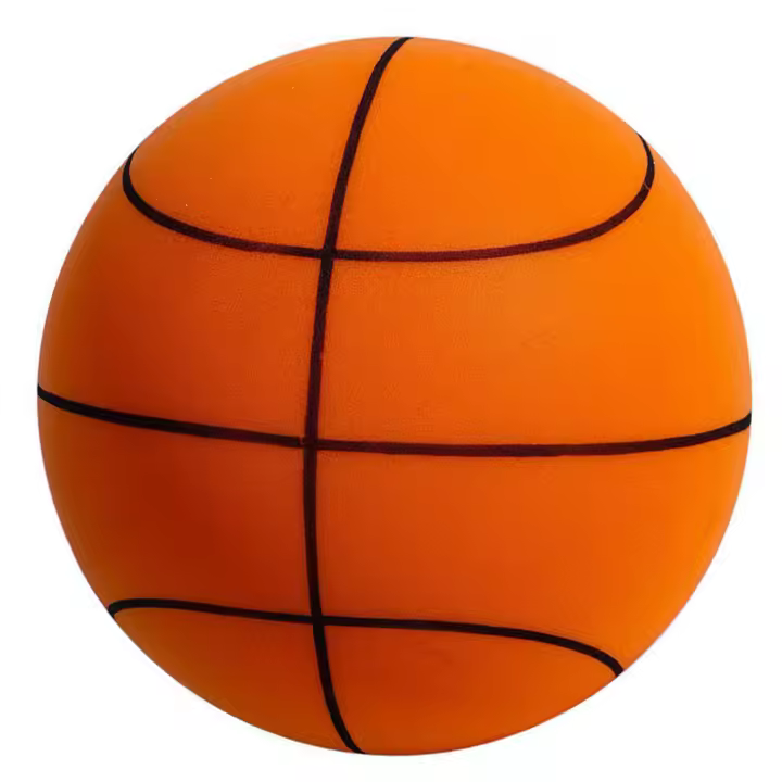 Baloncesto Silencioso De Esponja Diámetro 21/18cm Juguete Deportivo Para Niños Y Bebés Bounce Silencioso Interior Y Exterior - 1