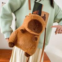 Mochila De Peluche De Delfín Kapybara Dual Propósito Bolso De Hombro Con Muñeco De Agua Pequeño Bolsa De Mano Para Jóvenes Y Adultos Unisex - details 7