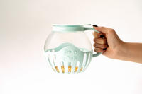 Palomitero Jocca para microondas de cristal borosilicato - Palomitas en 2-3 minutos con tapa medidora y función para derretir mantequilla. Apto para Lavavajillas, tamaño compacto de 16.5x20x16.5 cm - Ideal para snacks saludables y rápidos - details 2