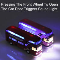 Modelo De Autobús De Doble Piso a Escala 1/36 En Aleación De Zinc Con Sonido Luz Puertas Abiertas Vehículo Coleccionable Regalo De Cumpleaños - details 6