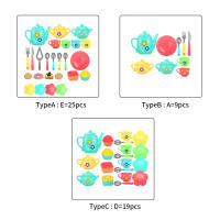 Juego De Té Educativo Temprano Para Niños Con Donuts De Playa Y Tazas Juguetes De Cocina Seguros Para Niños Con Sauceras Y Tazas Llanas Para Juego De Pretensión - details 0