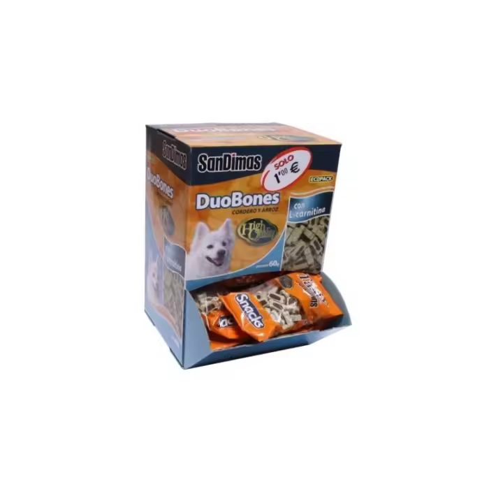San Dimas - DUOBONES CORDERO Y ARROZ 60 GR CAJA 40 UDS - 1