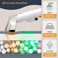 Máquina de limpieza inteligente de inducción automática, aspiración 11/15kpa, con agua pura independiente y tanque de agua sucia, limpiador de alfombras de mano, adecuado para la limpieza del sofá cojín de asiento de la manta de alfombras - details 2