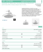 FABRILAMP PREMIUM Ventilador Dc Matanuska 72w 6120lm Blanco Bluethooth 32/47x55/108d.3 Aspas Desp.6 Vel.3 Color. Incluye mando a distancia y dos tijas de 12.5 y 25 centímetro Productos originales calidad de confianza - details 5