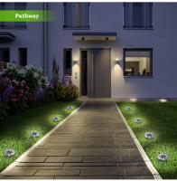 Luces De Jardín LED Impermeables Para Paisaje Exterior Luz Solar In-Ground Para Patio Camino Césped 4 Piezas Material De Acero Inoxidable - details 5