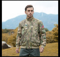 Chaqueta De Piloto MA-1 Para Hombre Estilo Militar Con Estampado De Camuflaje Chaqueta De Béisbol Gruesa De Algodón Para Otoño E Invierno Cierre De Cremallera - details 27