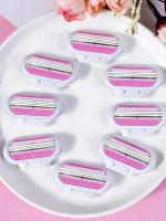 Cuchilla De Afeitar Para Mujer Con 1 Manija Y 4/8 Hojas Cuchillas De Seguridad Para Eliminar Pelo En Rostro Piernas Axilas Y Bikini Compatible Con Venus - details 4