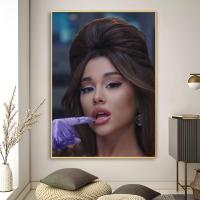 Póster De Música Arte Ariana Grande Estilo Retro Impresión En Papel Resistente Al Agua Decoración De Pared Para Sala De Estar Bar - details 14