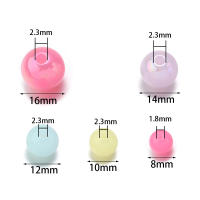 30-200pcs Bolas De Acrylijo Multicolor 8-16mm Redondas Espaciadoras Para Hacer Joyas DIY Pulseras Collares Encuentros - details 0