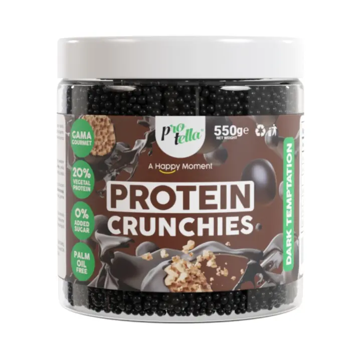 PROTELLA Topping Protein Crunchies, 550g Sabor Chocolate Negro - 1