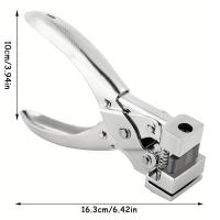 Pulgar De Perforación Para Tag Forma T De Alta Resistencia Herramienta De Manualidades Para Papel Perforadora Para Pendientes Y Tarjetas ID - details 0