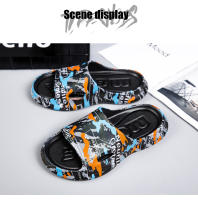 Zapatillas De Verano Para Hombre Y Mujer Con Diseño Gráfico Grueso Y Plataforma Para Parejas Zapatos De Casa Transpirables Y Cómodos Para Uso Interior - details 18