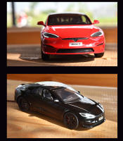 Modelo Miniatura Tesla Model S 1:24 En Metal Con Sonido Y Luz Regalo Para Niños Y Novios Juguete De Coche De Simulación Para Coleccionistas - details 13