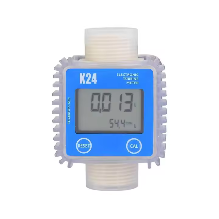 K24 digital LCD medidor de flujo de combustible Productos Químicos Agua Mar líquido flujo metros herramientas de Medicina - 1