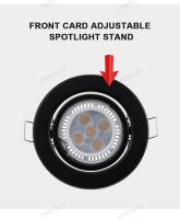 Soporte De Luz LED Blanco/ Negro Ajustable Para Bombilla MR16 GU10 Holder De Luz Térmica Revestida De Aluminio Para Iluminación Requedada - details 5