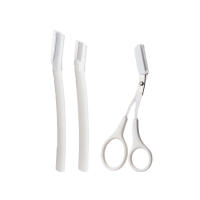Karsyngirl Trimmer De Cejas Para Mujer Epilador Facial Raspador De Cabello De Cejas Acero Inoxidable Herramientas De Belleza 2/3 Piezas - details 14