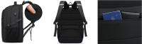 Mochipa Oxford impermeable para hombre, 18,5*12,2 pulgadas, Bolsa para Orden de Negocios, Gran capacidad, Mochara de viaje informal with Puerto de carga. Mochara para estudiantes de Secundaria, adecuada para Viajes de Negocios. - details 3