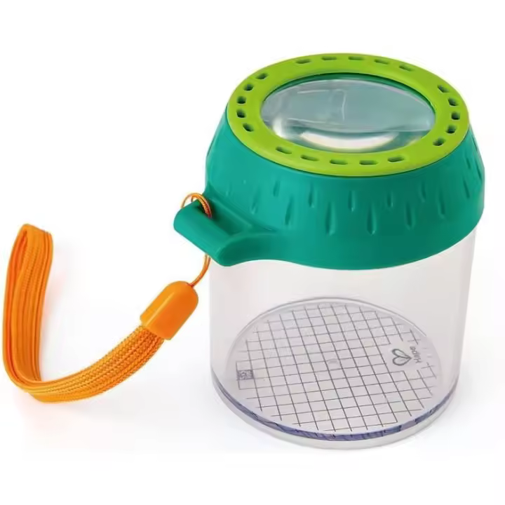 Bote para insectos, diversión en la naturaleza, Con Lupa, orificios para el Aire, para niños, niños y niños - 1