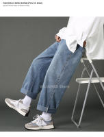 Nuevos Jeans Casuales Para Hombre 2024 Estilo Coreano Hip Hop Rectos De Pierna Ancha Pantalones Vaqueros Couple En Negro Y Azul Claro Cierre De Cremallera Talla Media - details 7