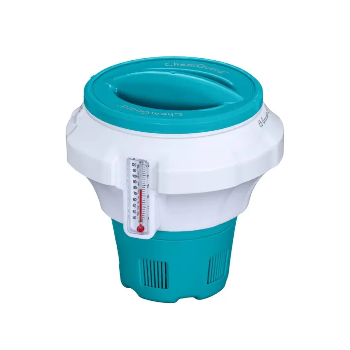 Distribuidor Flutuante De Produtos Químicos Para Piscinas Com Termómetro Chemguard Bestway - 1