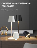 Lámpara De Mesa Inalámbrica LED Recargable Con Sensor De Toque Luz Nocturna Para Lectura Decoración De Hotel Bar Restaurante Dormitorio - details 0