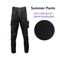 Pantalones De Motocicleta Para Hombre Verano Transpirables Protección Profesional Con Sobrevisor Impermeable Y Protetores De Rodilla Removibles - details 15
