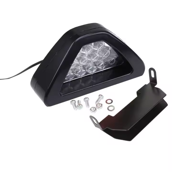 Lámpara De Freno Tricolor Estilo F1 Deportiva Con 12 LEDs Luz De Nebulosa Trasera Tercer Freno DRL Universal Para JDM BBA - 1
