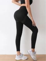 Pantalones De Yoga Para Mujer Selloso Compresión Leggings De Entrenamiento Con Control Abdominal Alto Cinturón Deporte Alimenticio Gimnasio Ropa De Ejercicio - details 13
