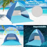 Tienda de campaña anti-UV, Refugio de Playa with Protección solar UV para 2-3 personas, tienda de campaña de Playa portátil emergente instantánea, 165*145*110cm - details 0